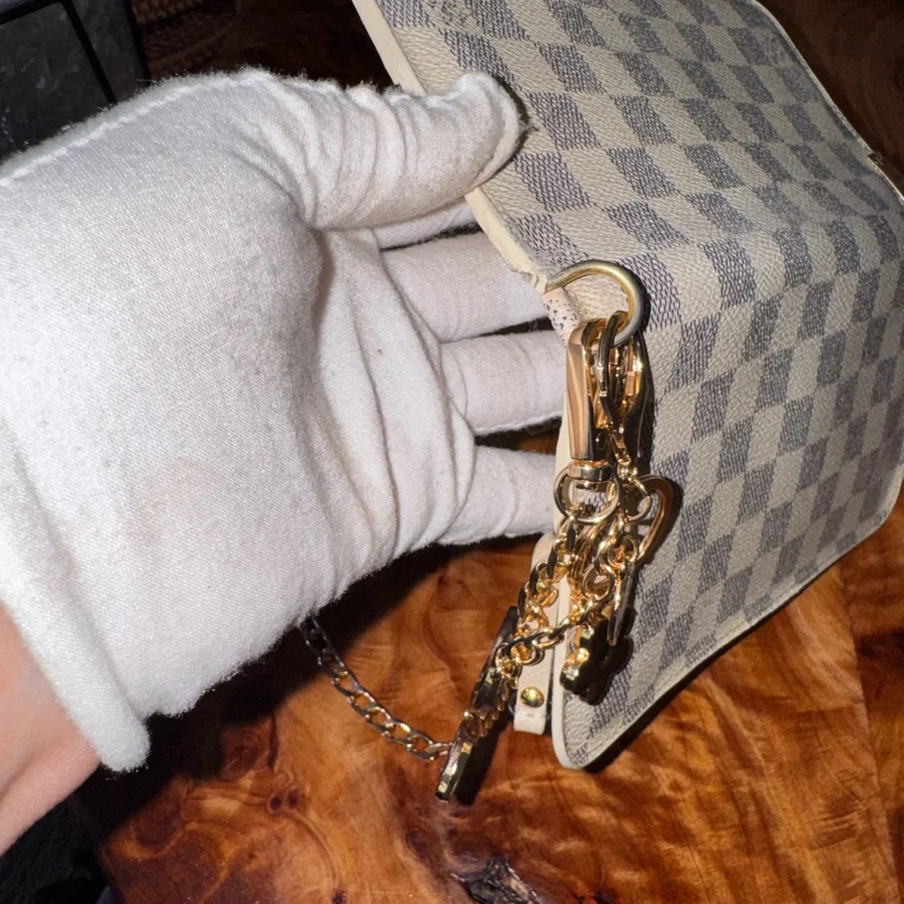Louis Vuitton, beautiful Damier Azur Insolite Wallet converted vintage - Picture 15 of 15